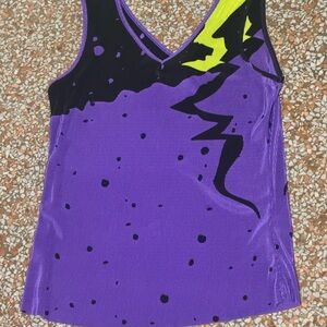 Jamie Sadock Purple and Black Tank Top